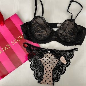 NEW/NWT sexy Victoria’s Secret unpadded bra set